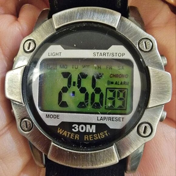 #Fossil #Digital #Chronograph Watch A126-06 | 30M Water Resistant | New Battery! - Picture 6 of 13